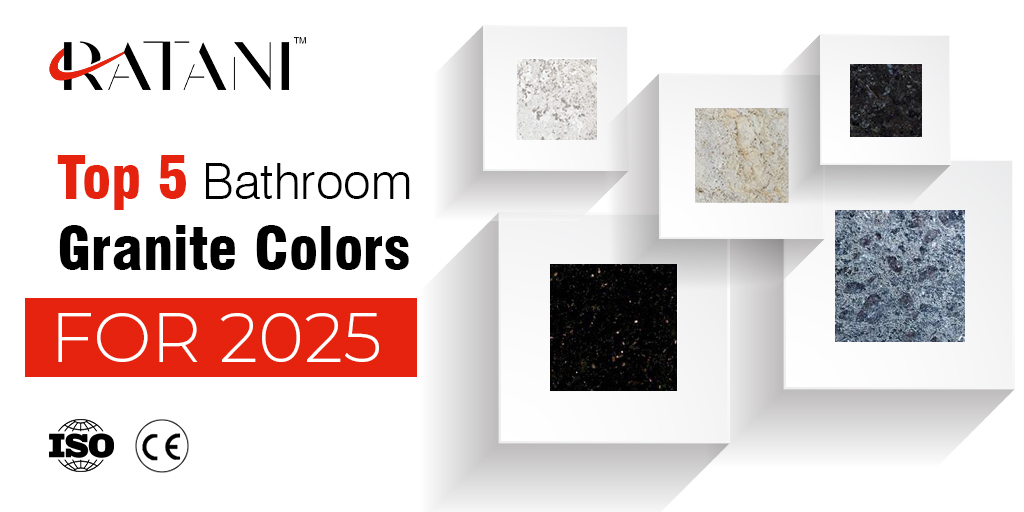 Top 5 des couleurs de granit de salle de bain pour 2025