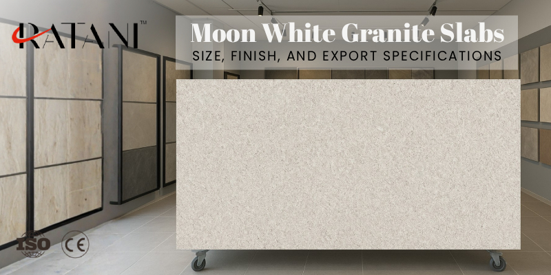 Lajes de granito Moon White: tamanho, acabamento e especificações para exportação