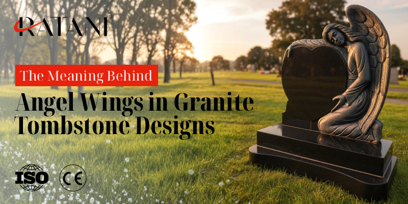 The Meaning Behind Angel Wings in Granite Tombstone Designs