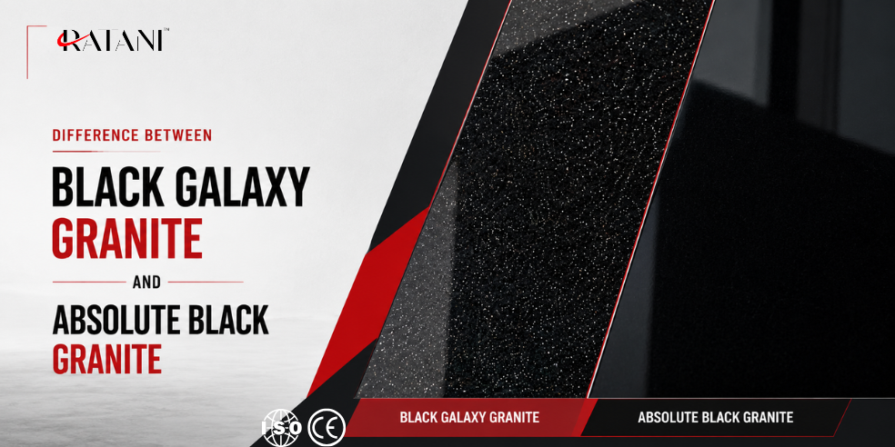 Difference Between Black Galaxy Granite and Absolute Black Granite