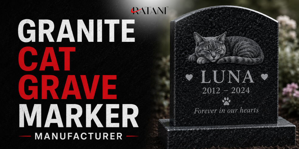 Granite Cat Grave Marker Manufacturer